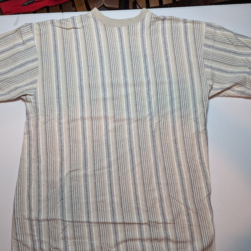 Vintage 90s Striped T-Shirt by 212° - Size Medium